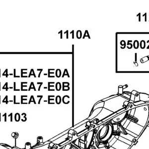 1110A-ACD5-305 CRANKCASE ASSEMBLY — diagram cutout