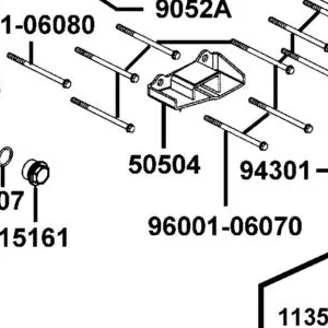 50504-ACD5-E00 STAY MAIN STAND COMP — diagram cutout