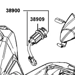 38909-BBB3-900 COVER USB — diagram cutout