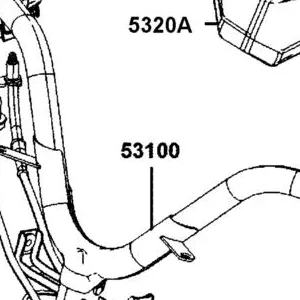 53100-BAA7-E00 HANDLE COMP STRG — diagram cutout