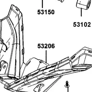 53206-BAA7-E00-N1R COVER HANDLE LOW (Black) — diagram cutout
