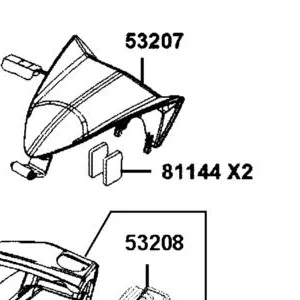 53207-BAA7-E00-JEP TOP COVER HANDLE COVER — diagram cutout