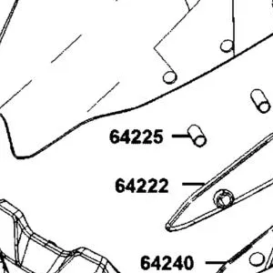 64225-BAA7-E00 COLLAR WIND SCREEN — diagram cutout