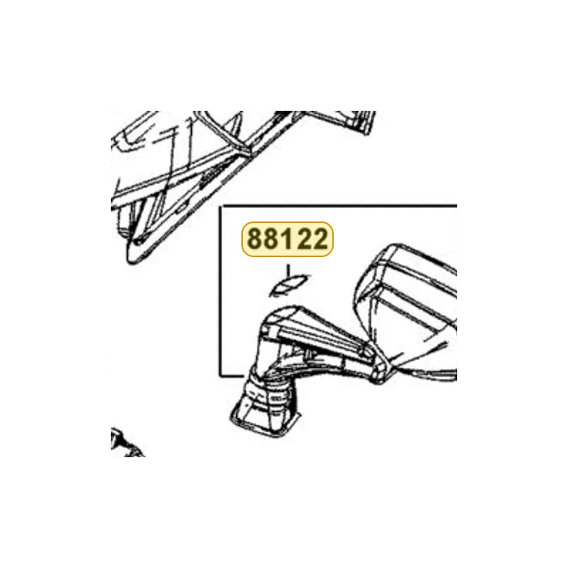 88122-ACD5-E00 STAY COVER L — diagram cutout