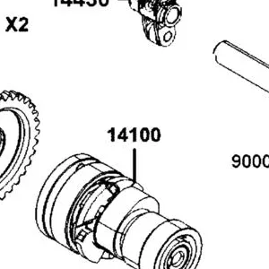 14100-BAA7-E00 SHAFT COMP CAM — diagram cutout