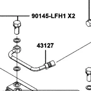 43127-BAA7-E00 HOSE COMP B RR BRK — diagram cutout