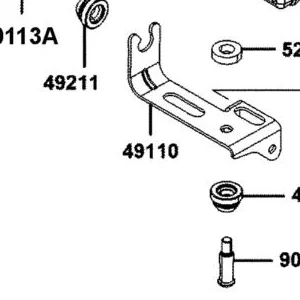 49110-AEE2-700 STAY ABS — diagram cutout