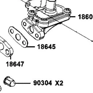 18645-LEB1-900 GASKET A/I PIPE — diagram cutout
