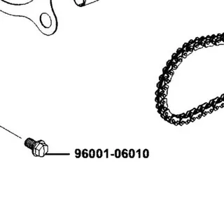 96001-06010-08G BOLT FLANGE SH 6*10 (C) — diagram cutout