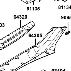 64305-BAA7-E00-ZBP SKIRT R SIDE — diagram cutout