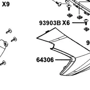 64306-BAA7-E00-ZBP SKIRT L SIDE — diagram cutout