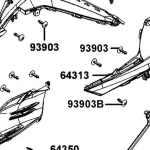 64313-BAA7-E00-JEP MOLDING B L SIDE — diagram cutout