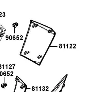 81122-BAA7-E00-N1R LID R FR INNER BOX (Black) — diagram cutout