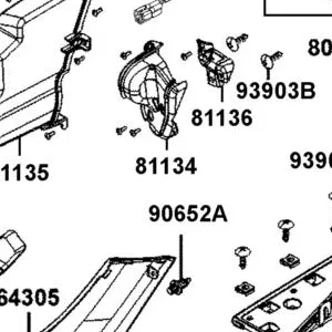 81134-BAA7-E00-N1R LID A L INNER BOX HINGE (Black) — diagram cutout