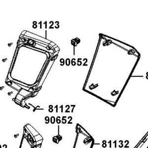 90652-BAB7-900 D.C. LATCH ASSY — diagram cutout