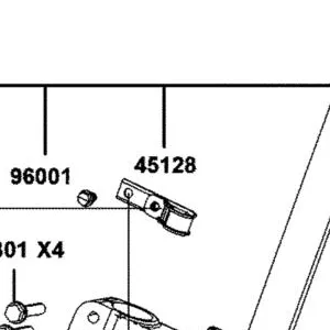 45128-BAA7-E00 CLAMPER FR BRK HOSE(STEM) — diagram cutout