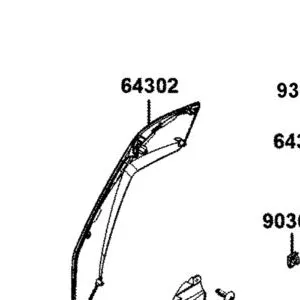 64302-BAA7-E00-CYP MOLDING A R SIDE — diagram cutout