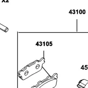 43105-LGE5-305 PAD SET — diagram cutout