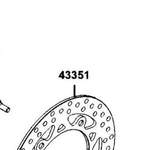 43351-BAA7-E00 DISK RR BRK — diagram cutout