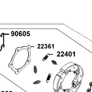 22361-LBA2-E00 PLATE CLUTCH SIDE — diagram cutout