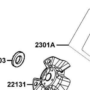 2301A-BAA7-E00 PULLEY SUB ASSY — diagram cutout