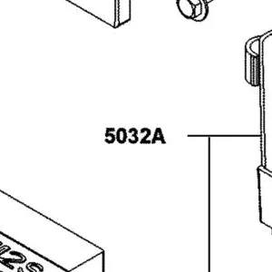 5032A-BAA7-E00-N1R CASE ASSY BATTERY (Black)