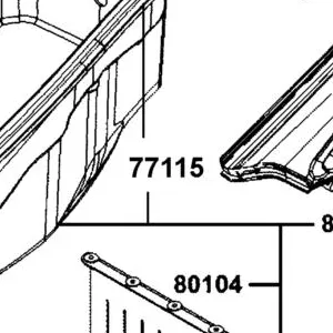 77115-BAA7-E00 RUBBER SEAL — diagram cutout