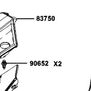 83750-BAA7-E00-N1R COVER RR CENTER (Black) — diagram cutout