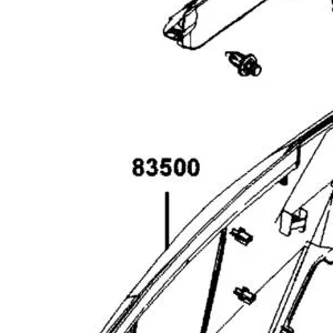 83500-BAA7-E00-NEP COVER A R BODY — diagram cutout