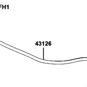 43126-BAA7-E00 HOSE COMP A RR BRK — diagram cutout