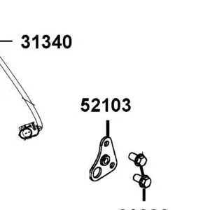 52103-LEA7-E01 STAY ABS SENSOR — diagram cutout