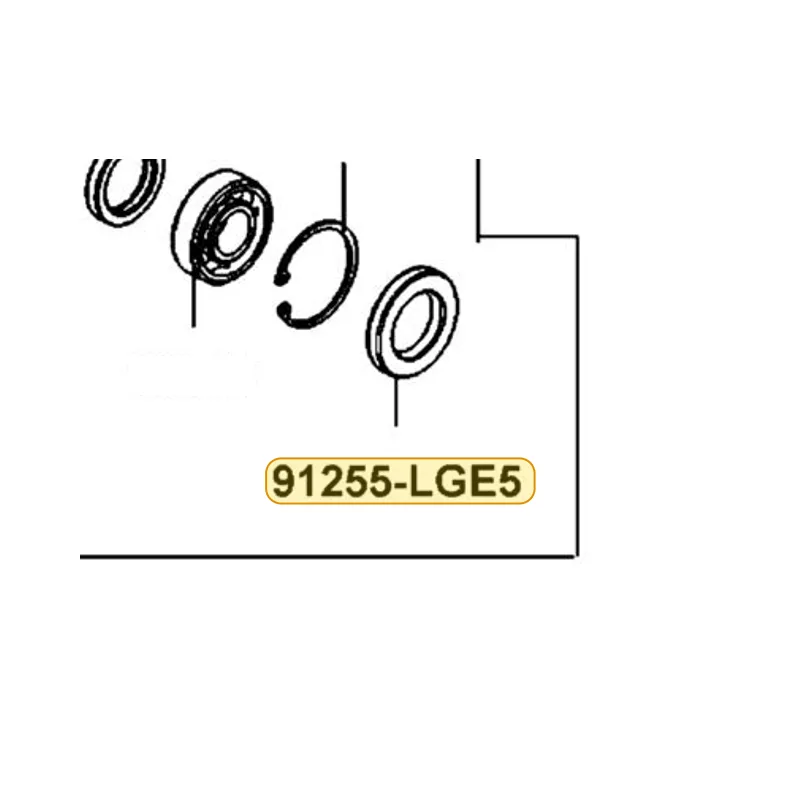 91255-LGE5-E00 OIL SEAL 30*48*7 — diagram cutout