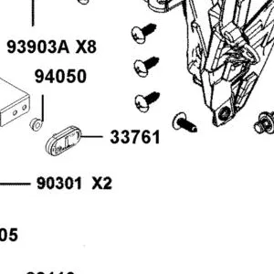 33761-BAA7-M30 REFLEX REFLECTOR SIDE(RED) — diagram cutout
