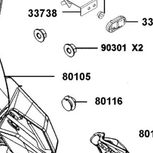 80105-BAA7-E00-N1R FENDER A REAR (Black) — diagram cutout