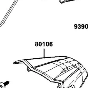80106-BAA7-E00-N1R FENDER B REAR (Black) — diagram cutout