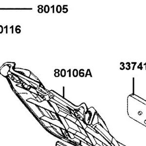 80106-LKF5-E00-N1R RR FENDER LOW (Black) — diagram cutout