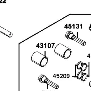 43107-LEA7-E00 PISTON C/P (Ø25.4MM) — diagram cutout