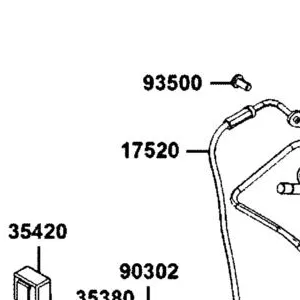 17520-BAA7-E00 CABLE COMP FUEL CAP — diagram cutout