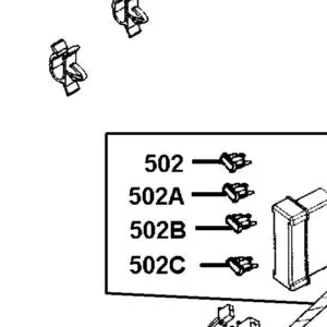 502-00063 BLADE FUSE MINI 30A — diagram cutout