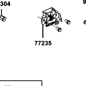 77235-BAA7-E00 SEAT CATCH COMP — diagram cutout