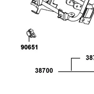 90651-ALJ8-E10 CLIP CABLE — diagram cutout