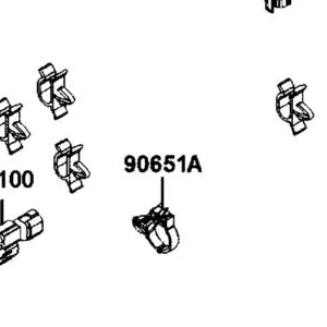 90651-LGM9-900 CLIP CABLE — diagram cutout
