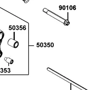 50350-LFA7-E00 HANGER ASSY. ENG — diagram cutout