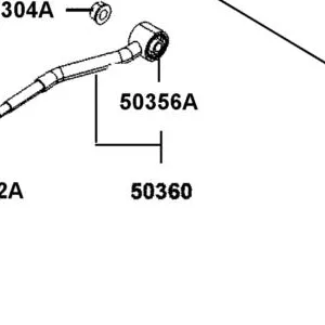 50360-LFA7-E00 TIE ROD ASSY. ENG HANGER — diagram cutout