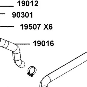 19016-BAA7-E00 HOSE WATER UNIT CAP — diagram cutout