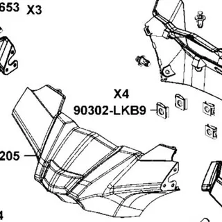 90302-LKB9-900 NUT SPRING 5MM — diagram cutout