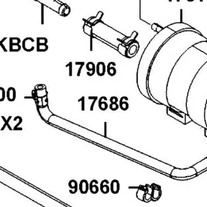 17686-BAA7-M30 TUBE ASSY FILLER/CANISTER — diagram cutout