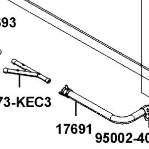 17691-BAA7-E00 TUBE C ASSY — diagram cutout