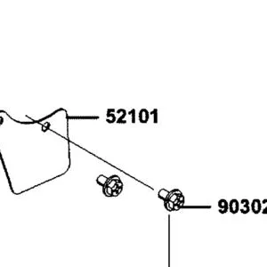 52101-BAA7-E00 PLATE, RR SPEED SENSOR — diagram cutout