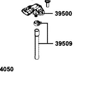 39509-AEB5-B10 TUBE,T-MAP — diagram cutout